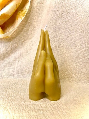 Praying Hands - 100% Beeswax Candle