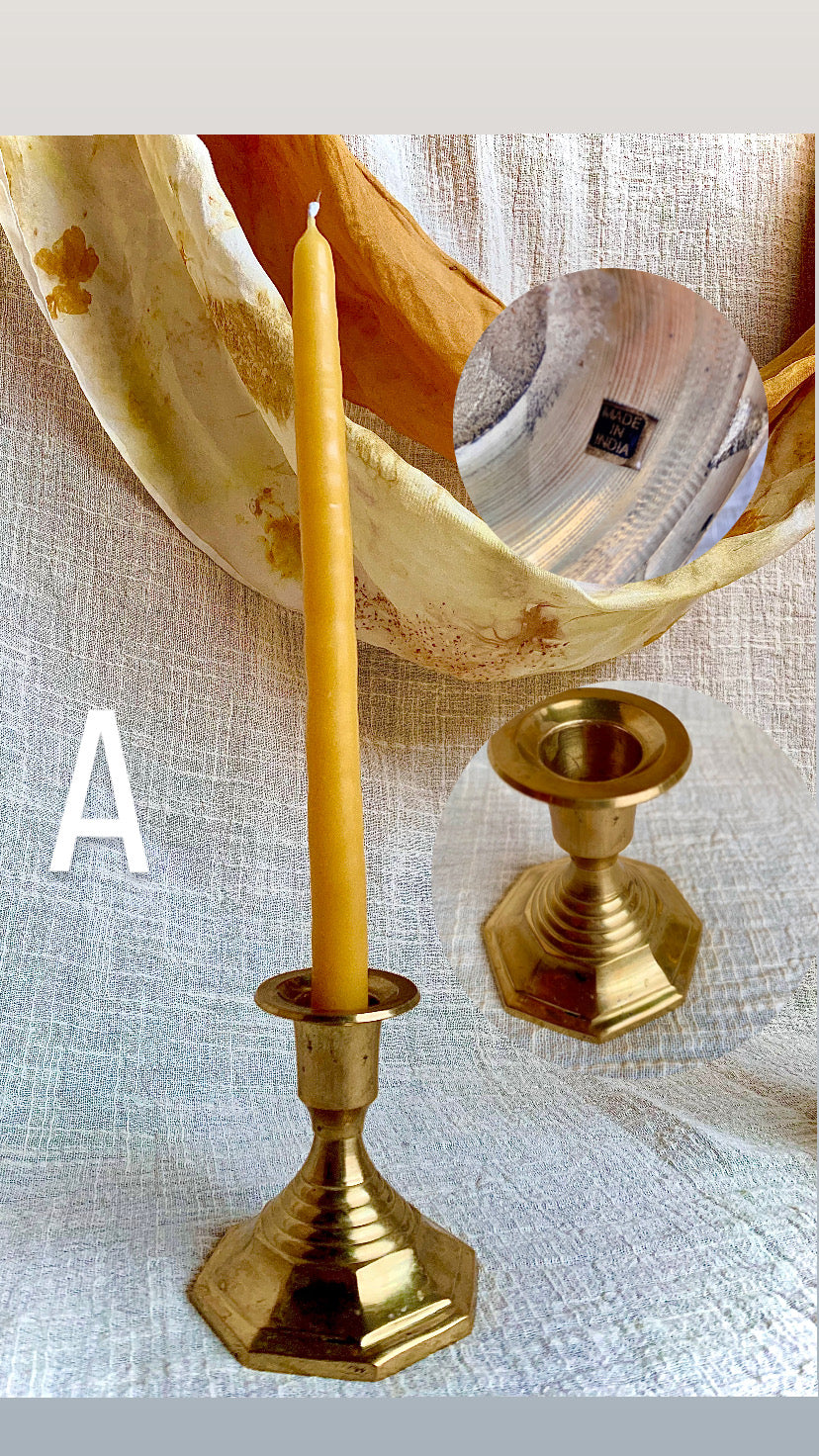 Antique Brass Candle holders