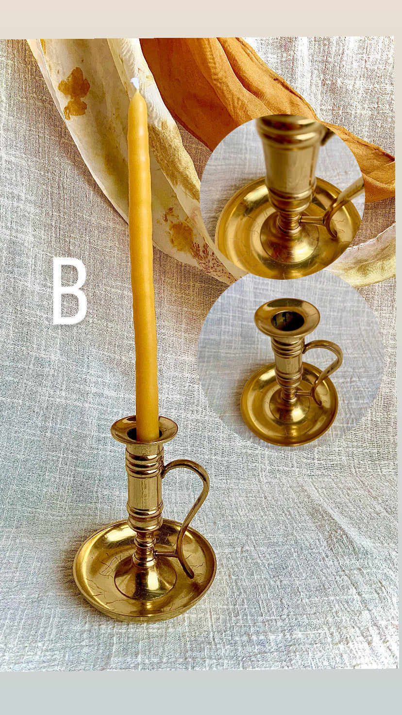 Antique Brass Candle holders