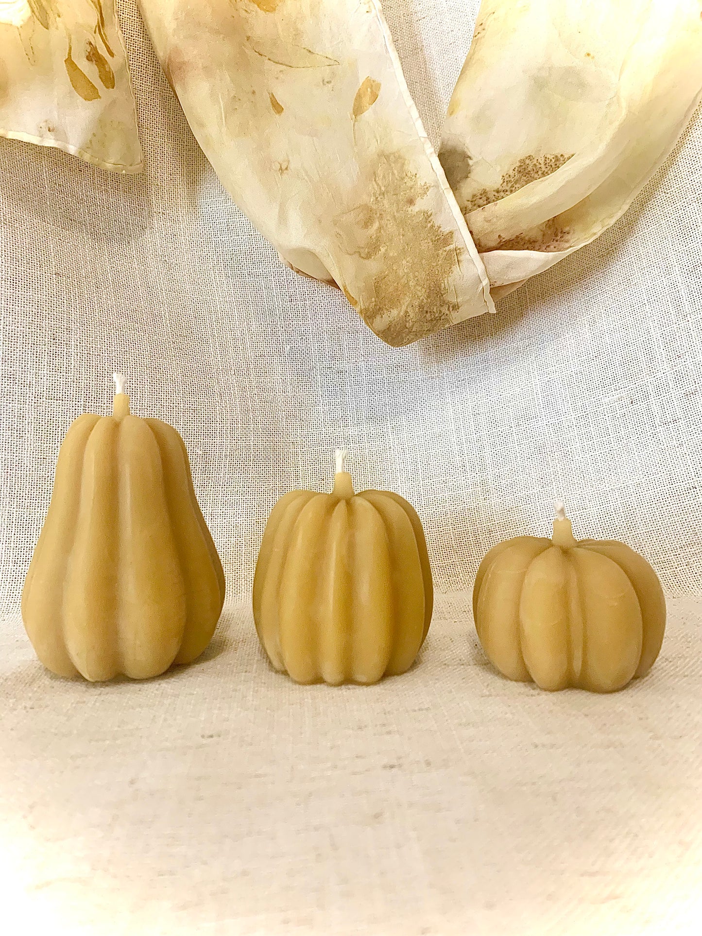 Pumpkin Candles - 100% Beeswax