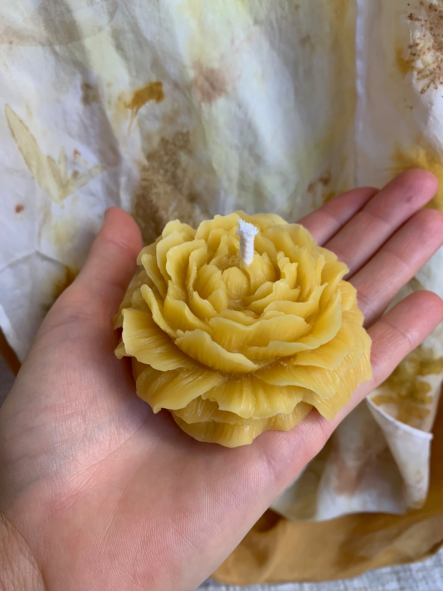 Lotus Flower - 100% Beeswax Candle