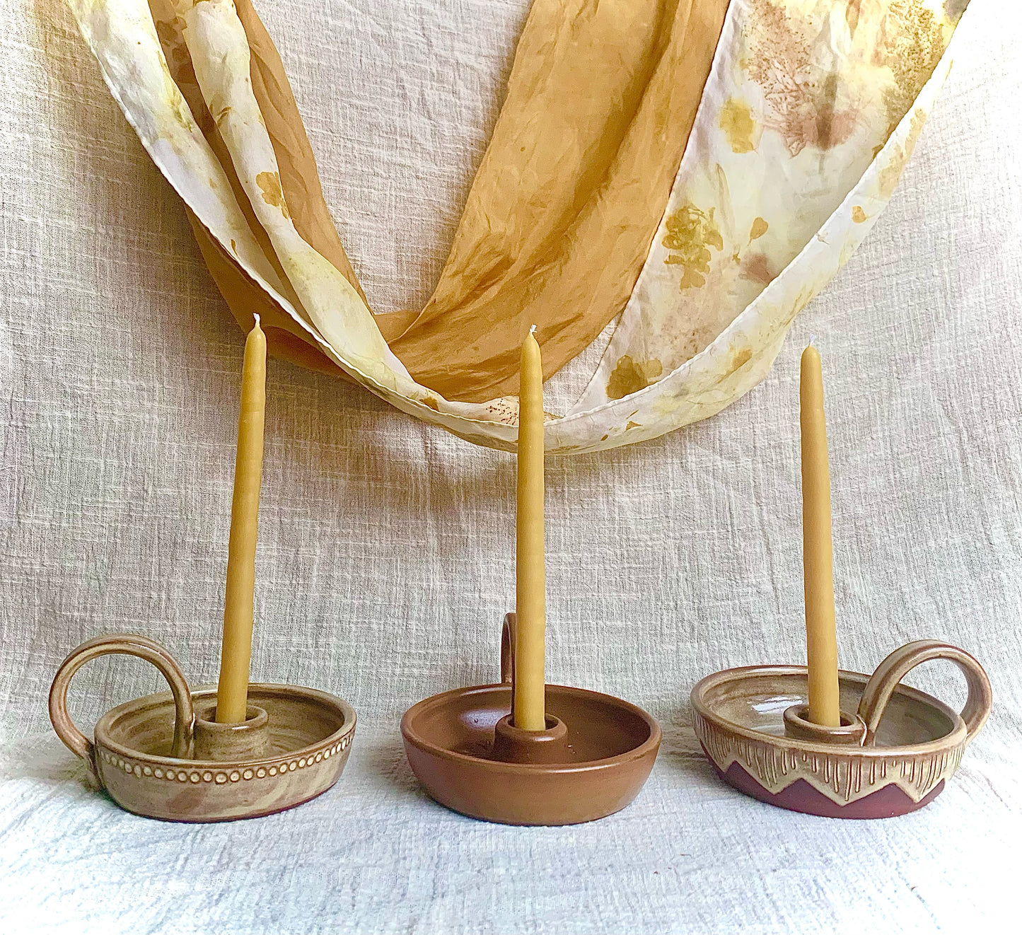 Ceramic Candle holders by Katie Ann Clay