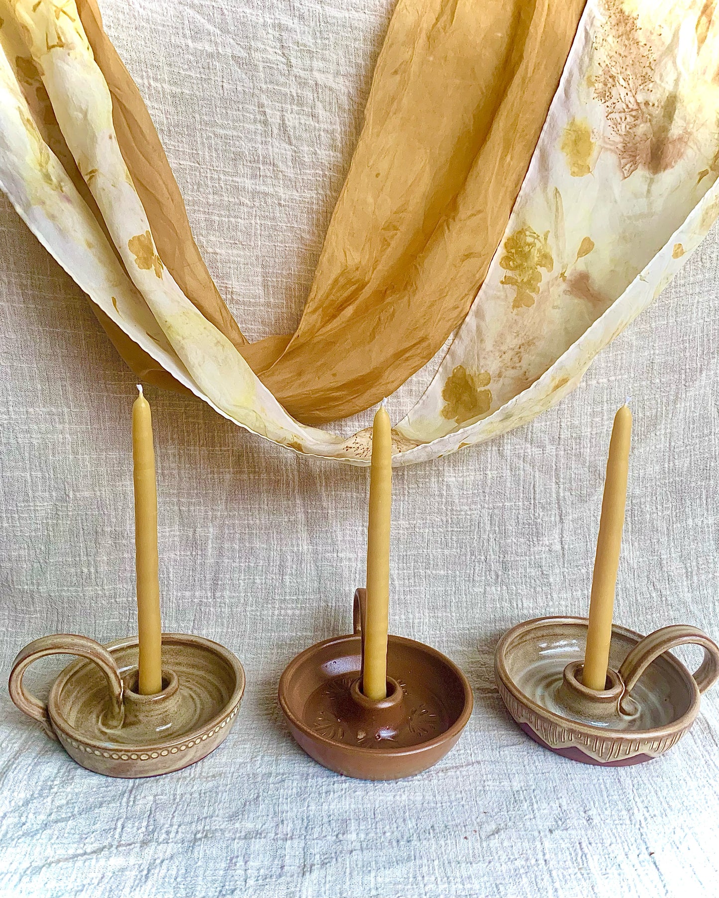 Ceramic Candle holders by Katie Ann Clay