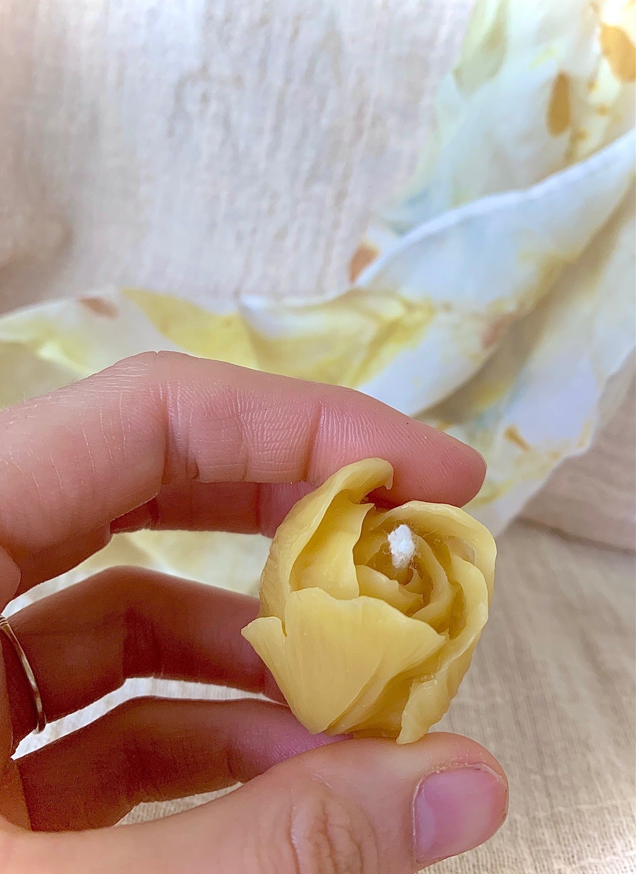 Tiny Rose Bud Candle (Great for Cakes)