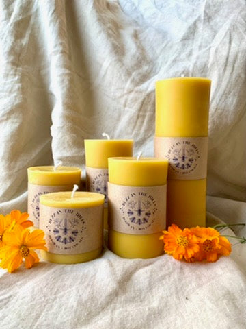 Pillar Candles - 100% Beeswax