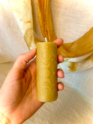 Celestial Moon Phase - 100% Beeswax Candle