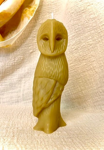 Barn Owl - 100% Beeswax Candle