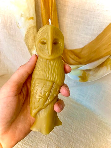 Barn Owl - 100% Beeswax Candle