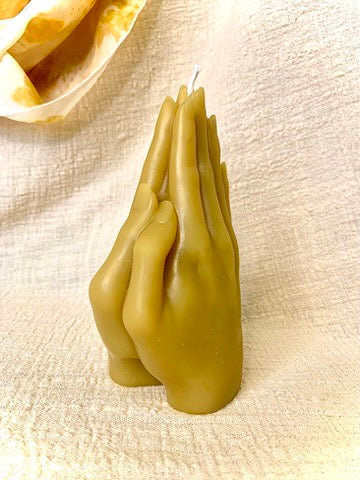 Praying Hands - 100% Beeswax Candle