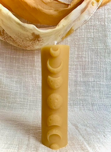 Moon Phase Candle - 100% beeswax