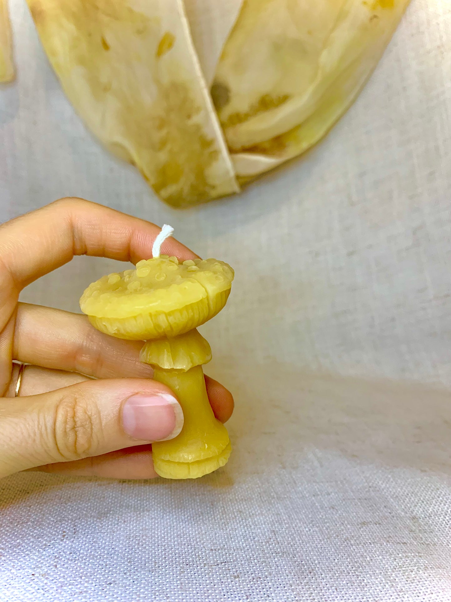 Mushroom, Amanita - 100% Beeswax Candle
